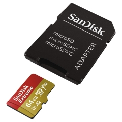 SanDisk 64GB microSDXC Extreme C10 V30 A2 160MB/s
