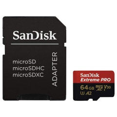 SanDisk Extreme Pro 64GB microSDXC Memory Card + SD...