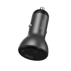 Metal PPS Dual QC Car Charger 45W Grey